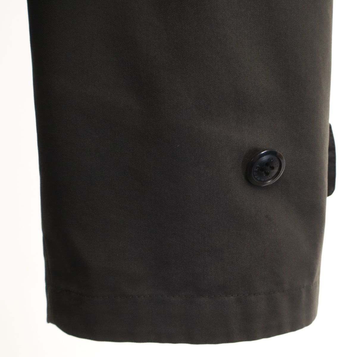 BURBERRY LONDON バーバリーロンドン 日本製 フーデッド コート L チャコールブラック 三陽商会 ライナー付き メンズ