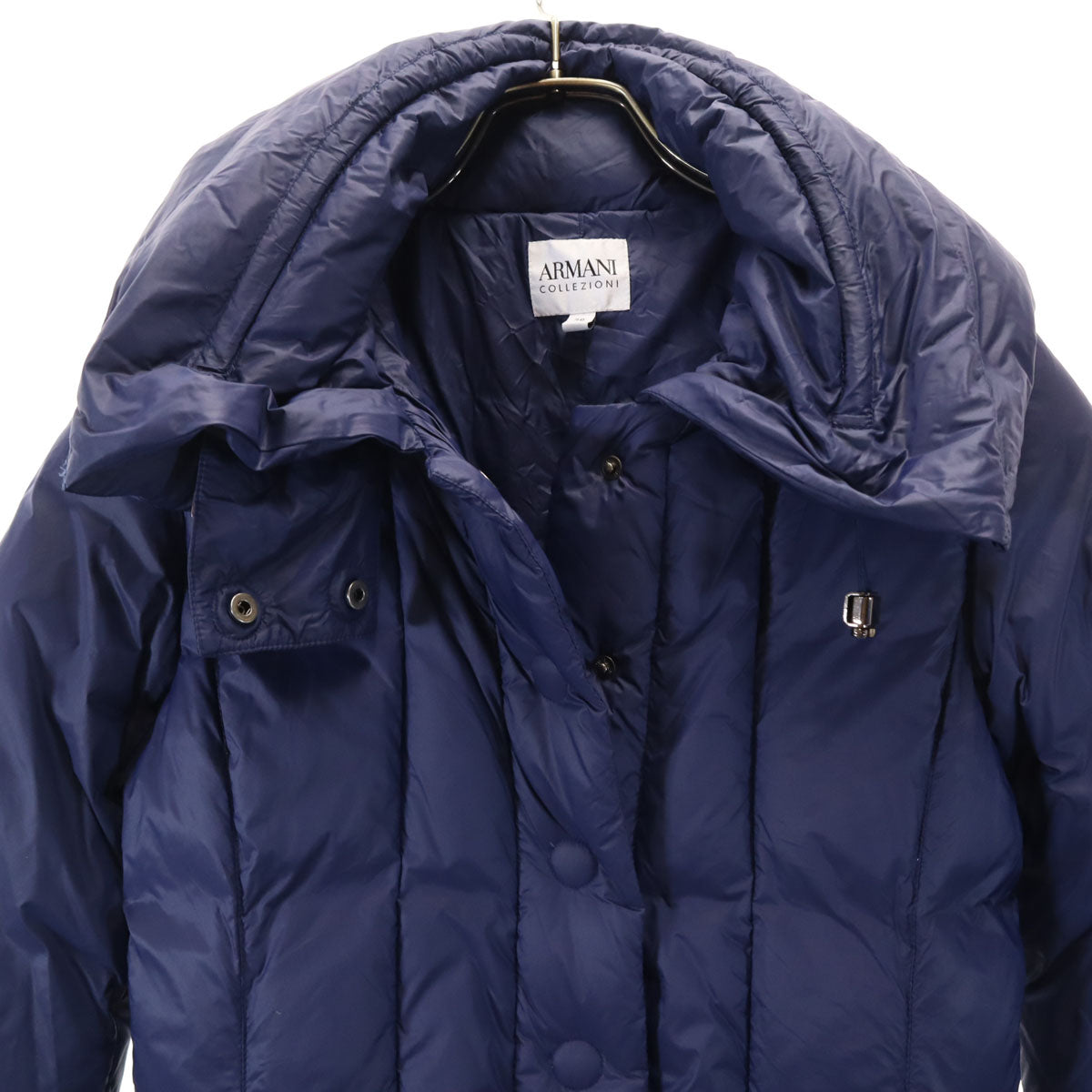 ARMANI COLLEZIONI アルマーニコレッツォーニ ダウンコート 38 ネイビー レディース