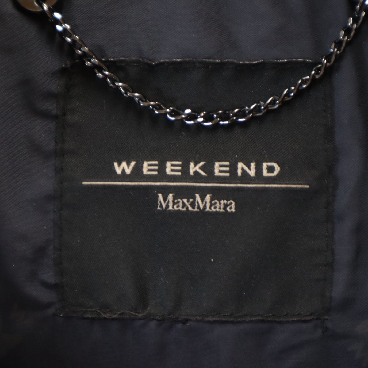 WEEKEND MaxMara ウィークエンドマックスマーラ ダウンコート 40 ネイビー レディース
