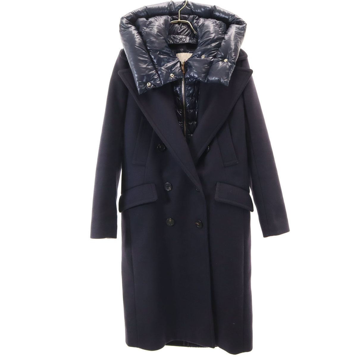 美品 MONCLER モンクレール ハンガリー製 ACACIA ダウンコート 0 ネイビー レディース