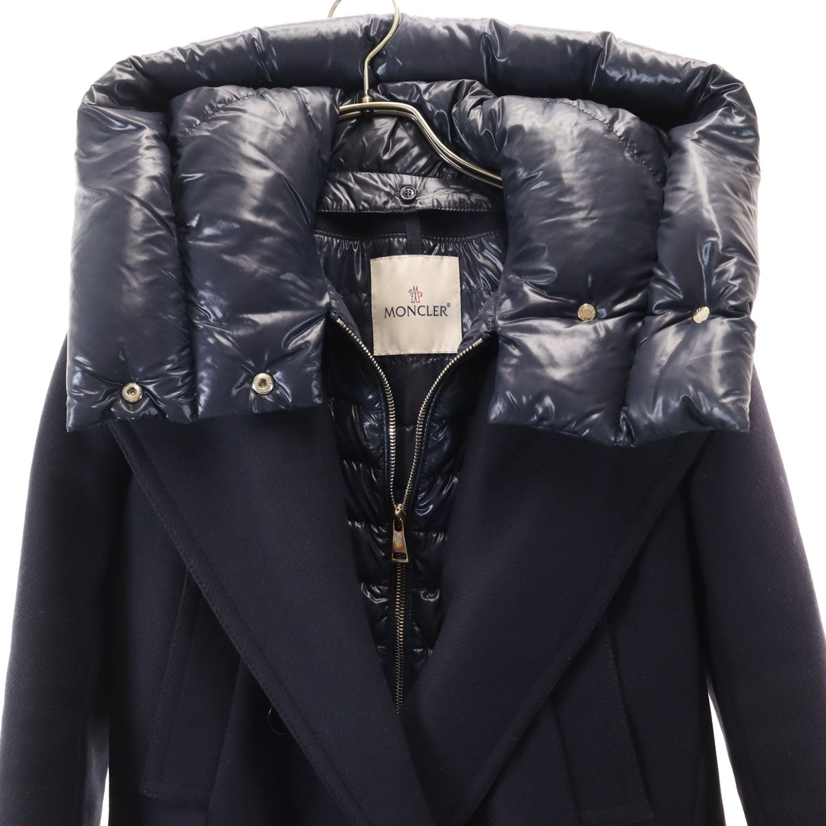 美品 MONCLER モンクレール ハンガリー製 ACACIA ダウンコート 0 ネイビー レディース