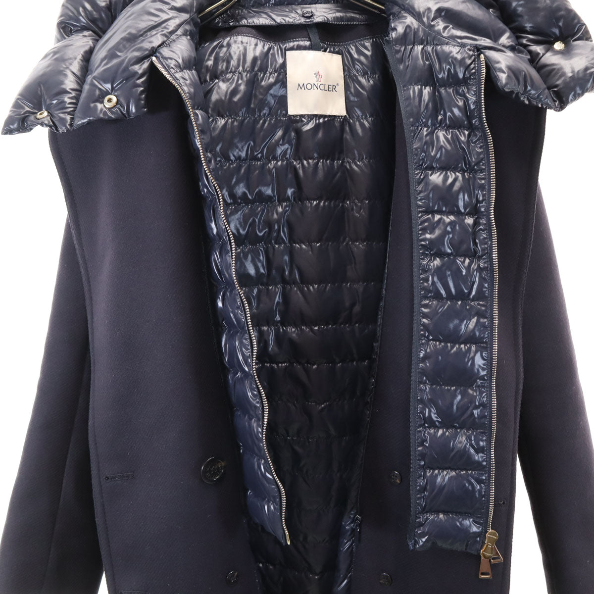 美品 MONCLER モンクレール ハンガリー製 ACACIA ダウンコート 0 ネイビー レディース