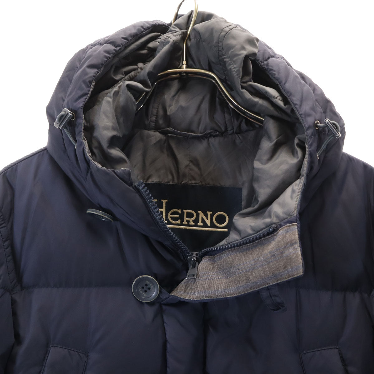 Herno ヘルノ ダウンコート 46 ネイビー メンズ