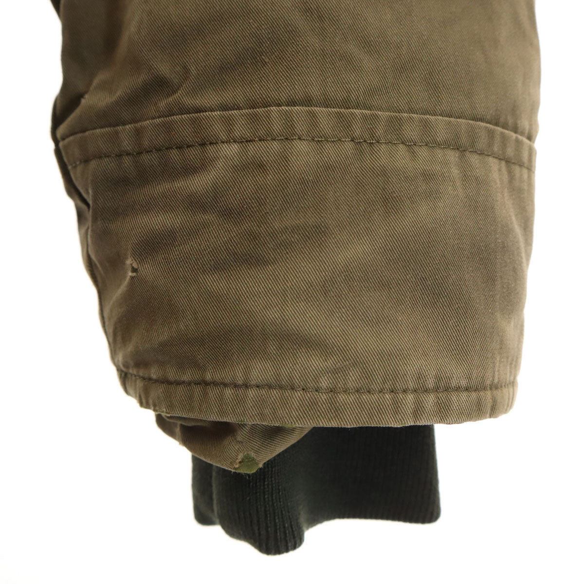 Pyrenex ピレネックス ダウン モッズコート M オリーブ系 ラクーンファー付き メンズ