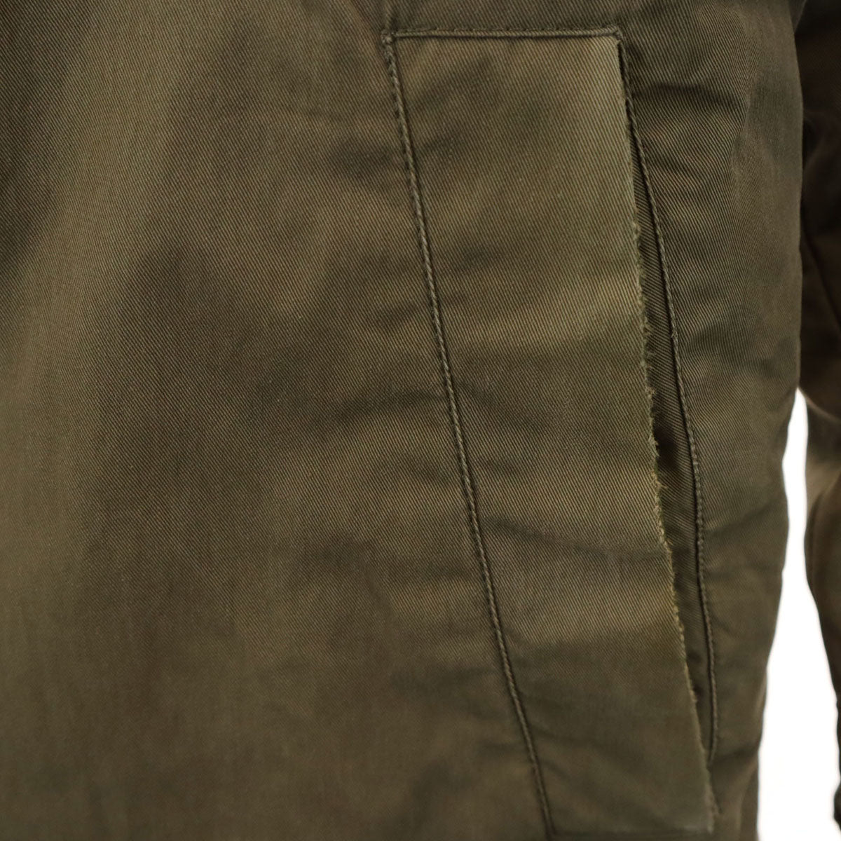 Pyrenex ピレネックス ダウン モッズコート M オリーブ系 ラクーンファー付き メンズ