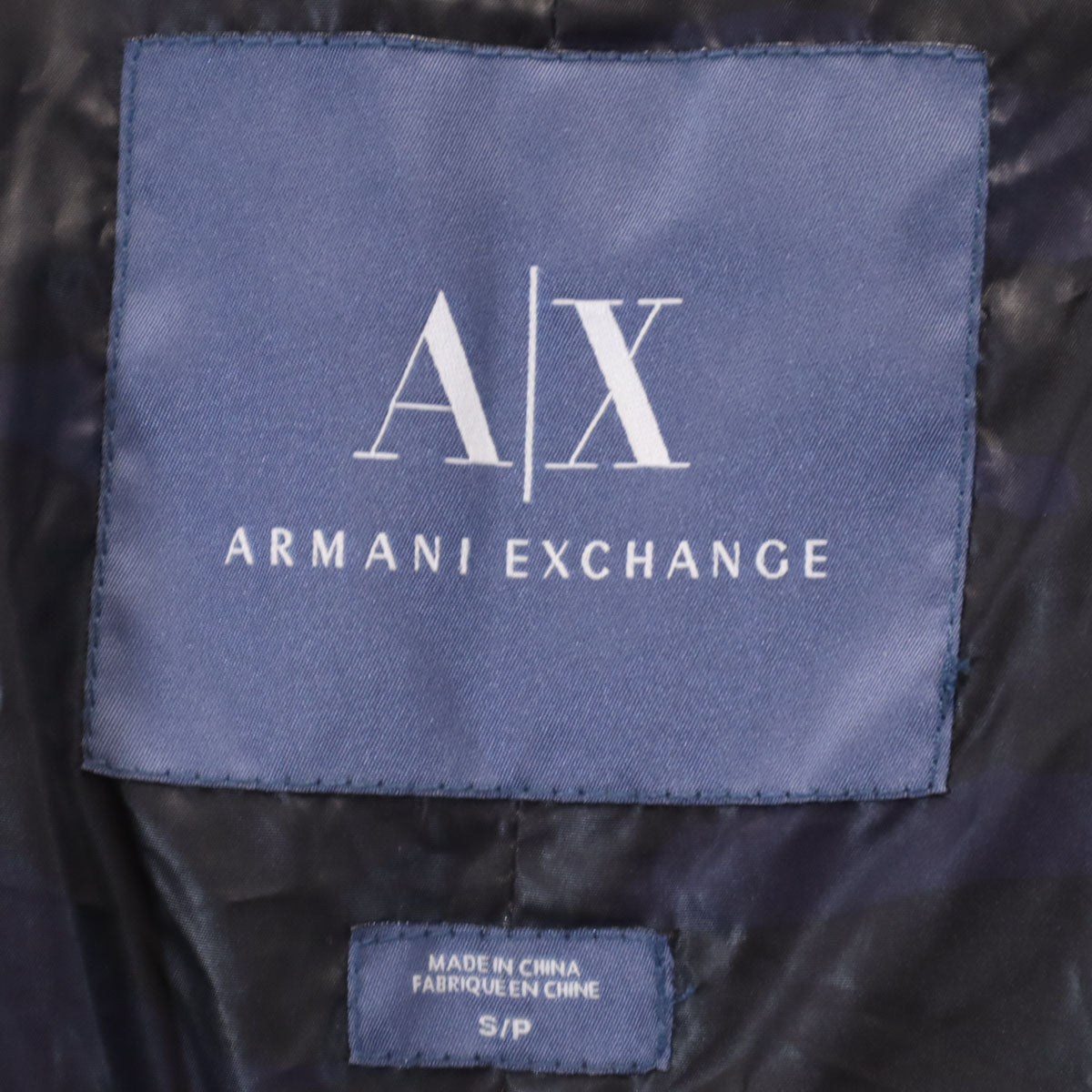 ARMANI EXCHANGE アルマーニエクスチェンジ ダウンコート S ネイビー メンズ
