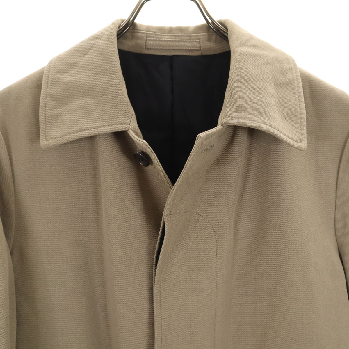 MARGARET HOWELL マーガレットハウエル ウールブレンド ステンカラーコート S ベージュ メンズ