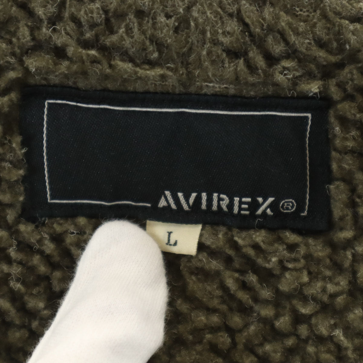 美品 AVIREX アヴィレックス コーティング加工 ファイヤーマン コート L グレー系 裏ボア メンズ