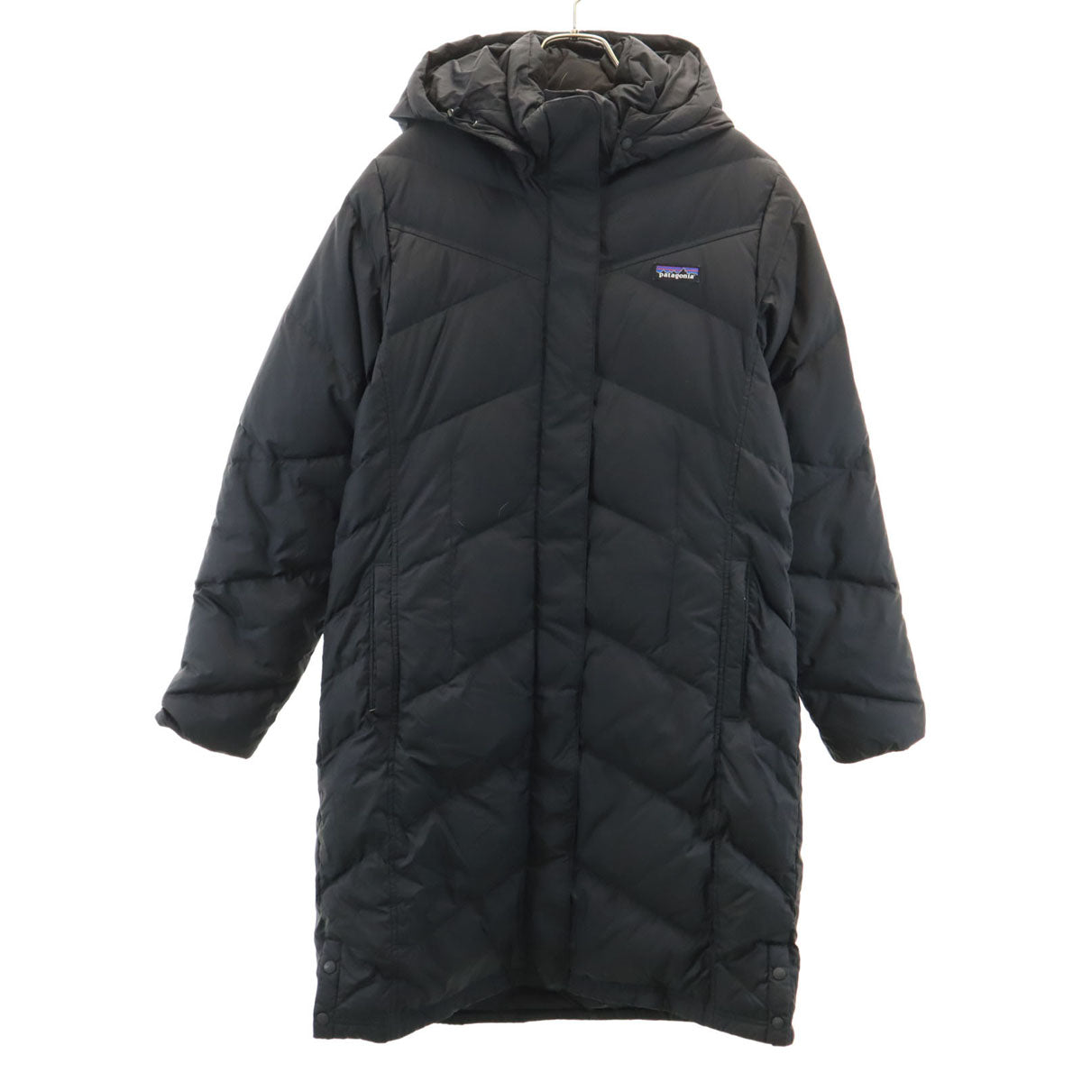 美品 patagonia パタゴニア ダウンコート L ブラック アウトドア 28441FA19 レディース