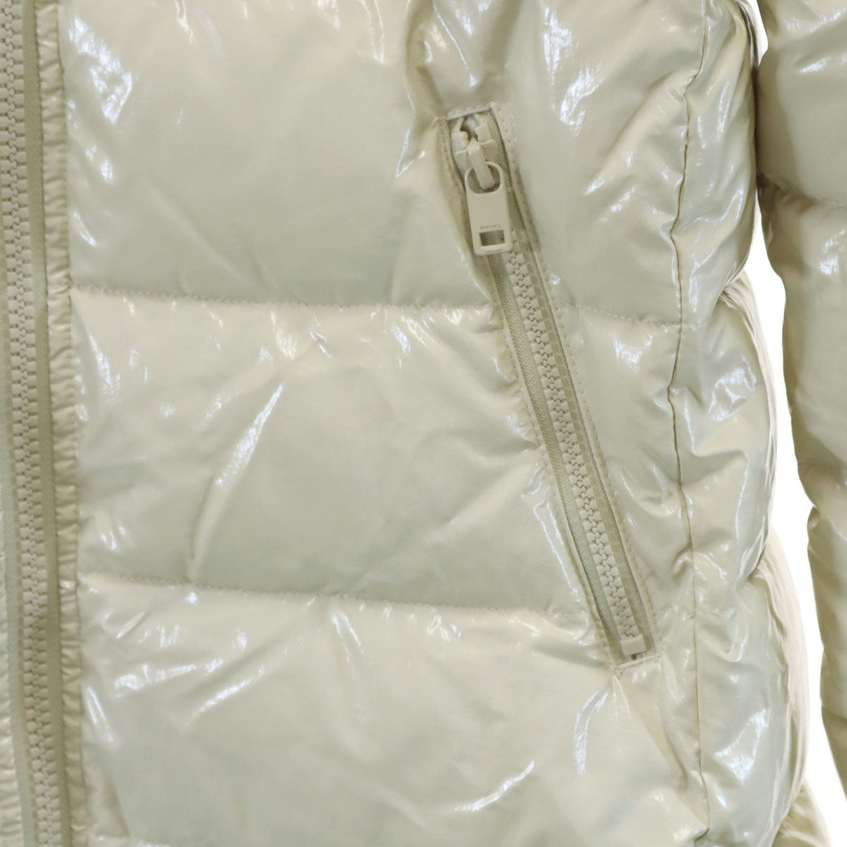 DIESEL ディーゼル 中綿コート M ホワイト レディース