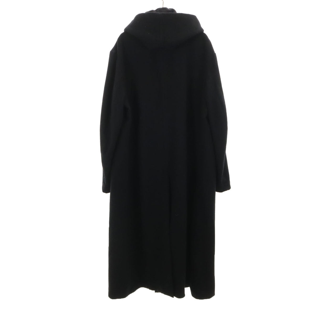 Yohji Yamamoto POUR HOMME ヨウジヤマモトプールオム 日本製 フーデッド ウールコート 3 ブラック メンズ