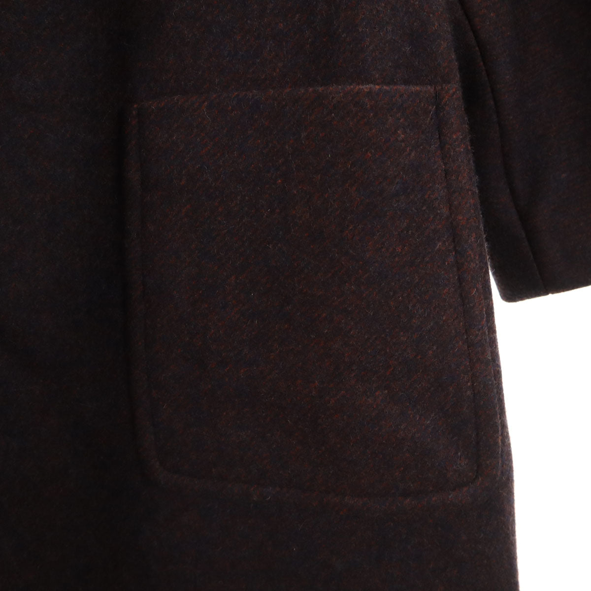 美品 CELINE セリーヌ フランス製 ウールコート 38 ブラウン レディース