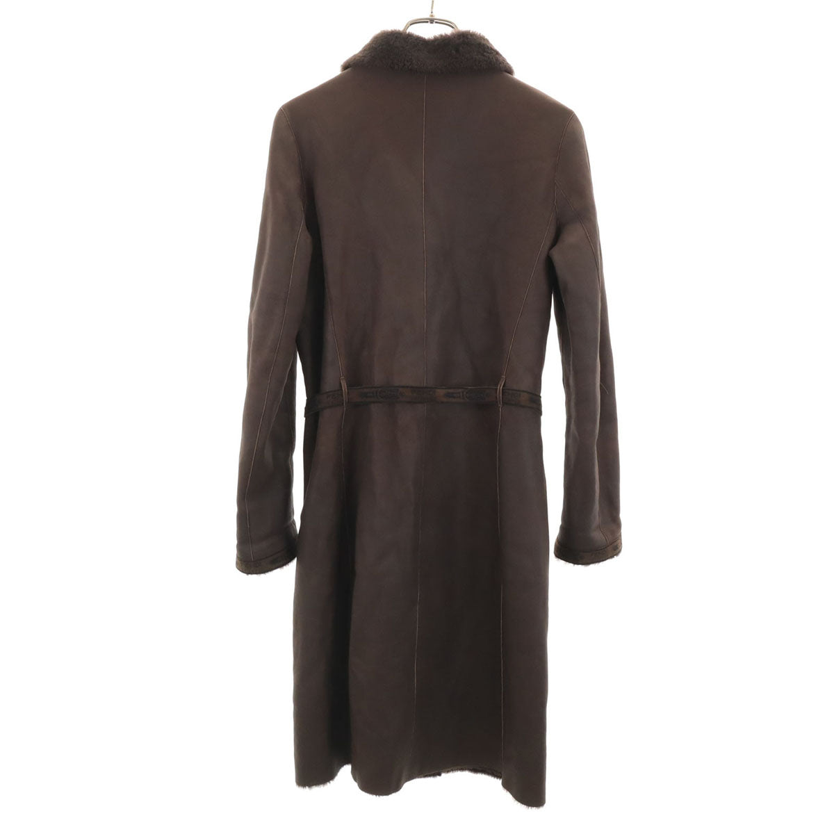 FENDI フェンディ ムートンコート 38 ブラウン レディース