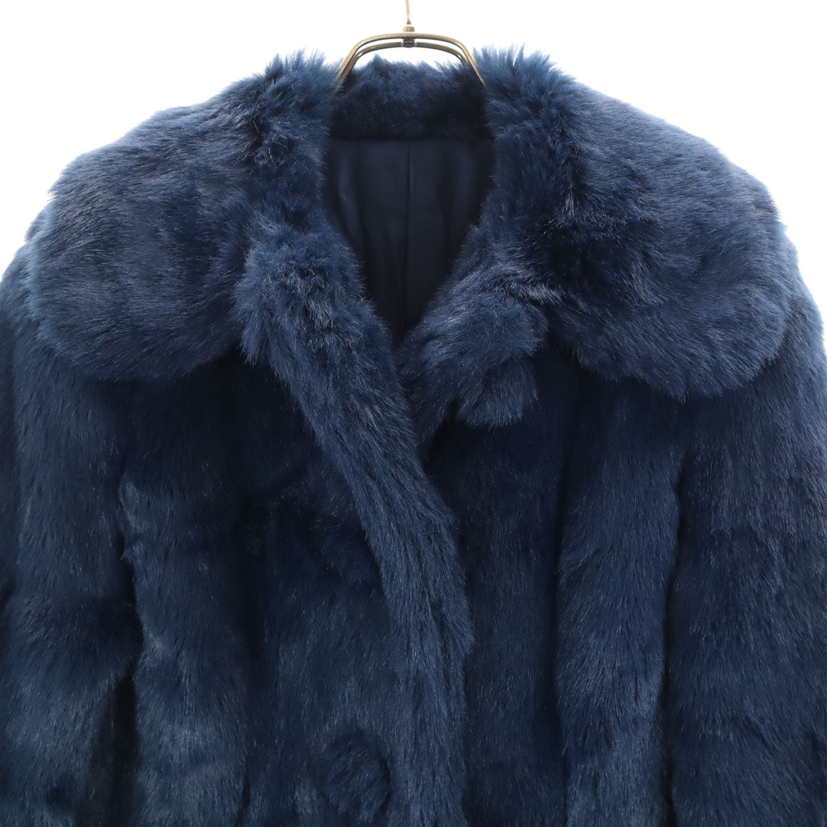 HYSTERICS ヒステリックス 日本製 フェイク ファーコート FREE ネイビー ヒステリックグラマー レディース