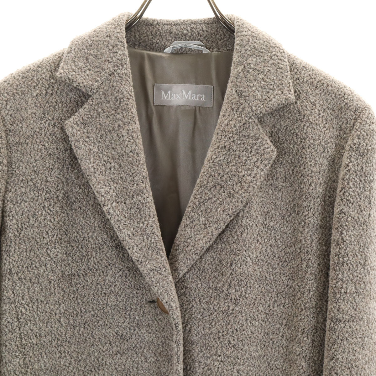 MAX MARA マックスマーラ イタリア製 コート 38 グレージュ レディース