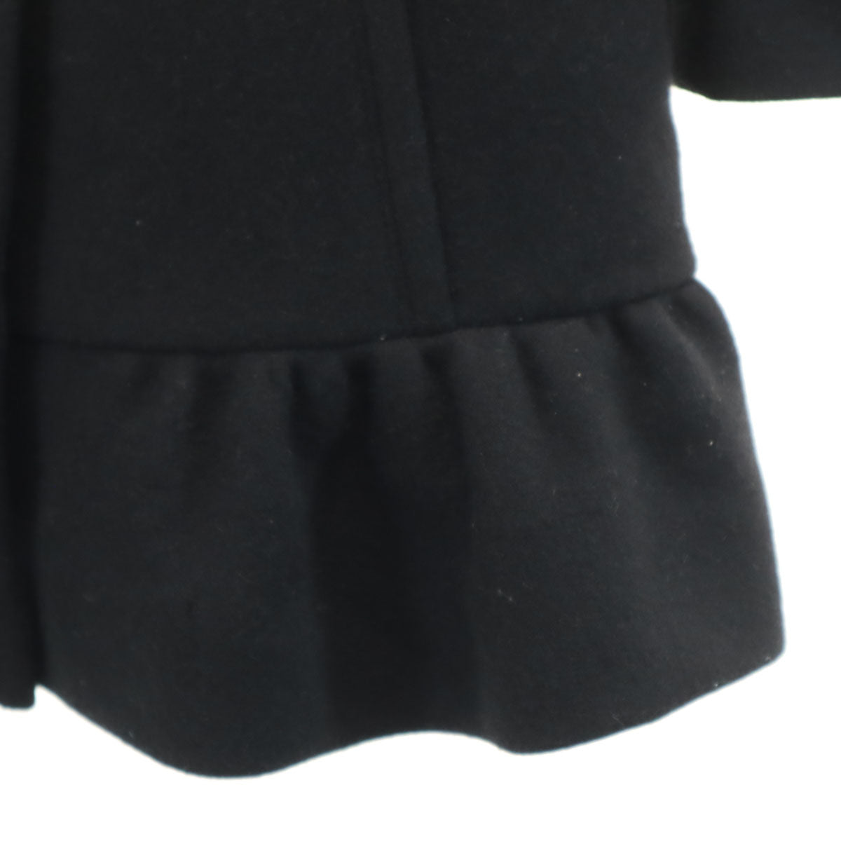 バーバリーブルーレーベル　アンゴラ ベルテッドコート　40 黒色ブラック三陽商会 BURBERRY LONDON BLUE LABEL バーバリー ロンドン ブルーレーベル