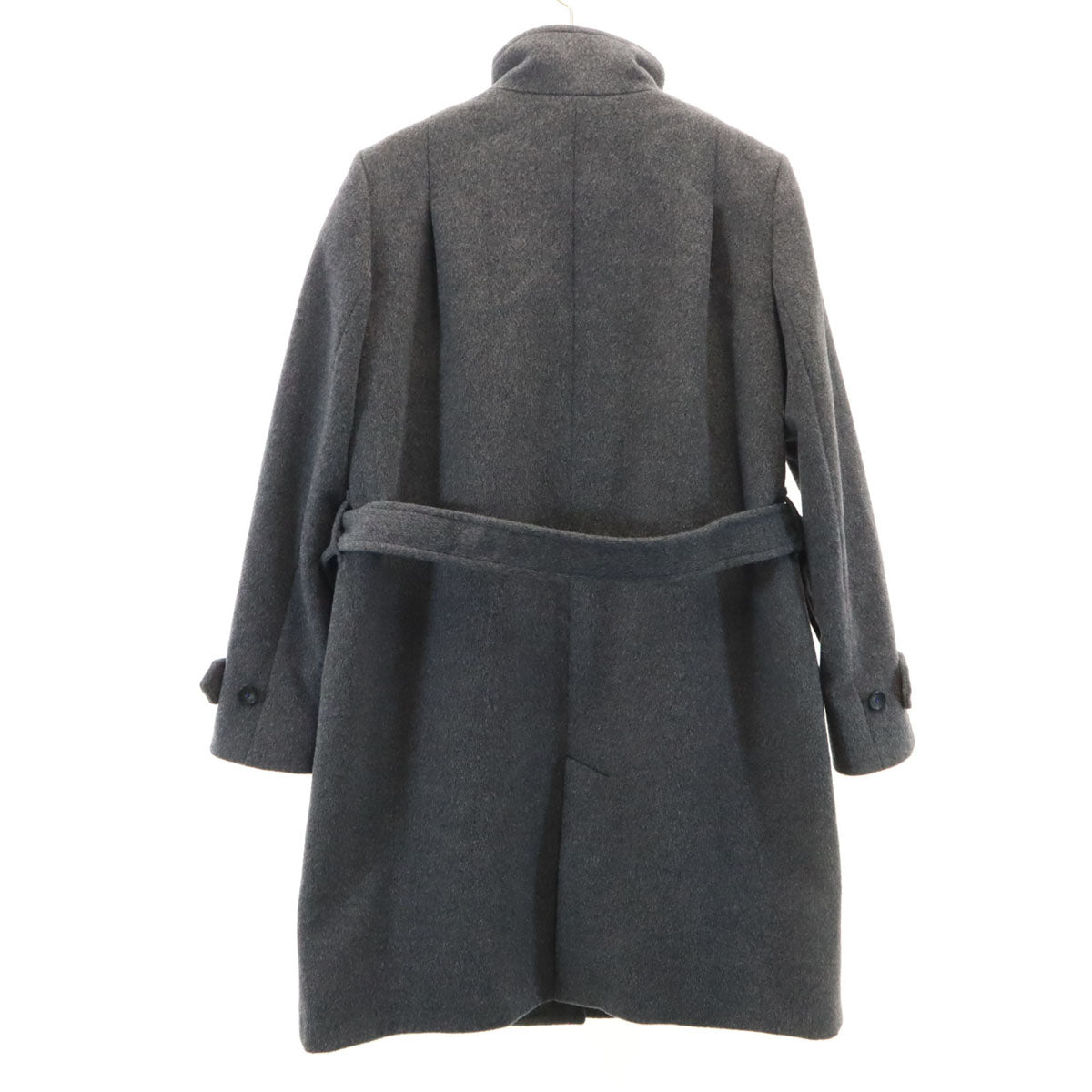 Paul Smith BLACK ポールスミス ブラック スタンドカラー ウールコート 42 チャコールグレー レディース