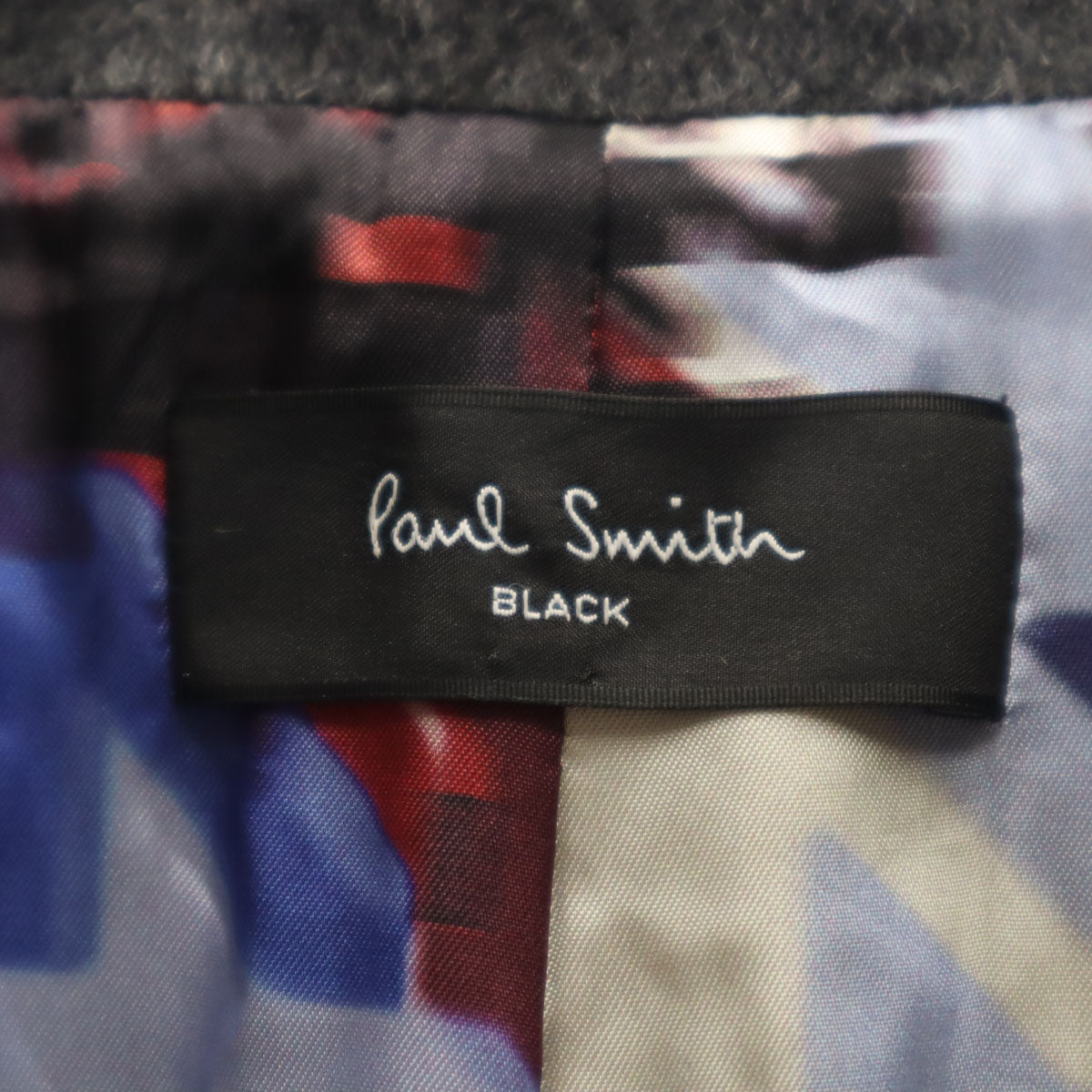 Paul Smith BLACK ポールスミス ブラック スタンドカラー ウールコート 42 チャコールグレー レディース