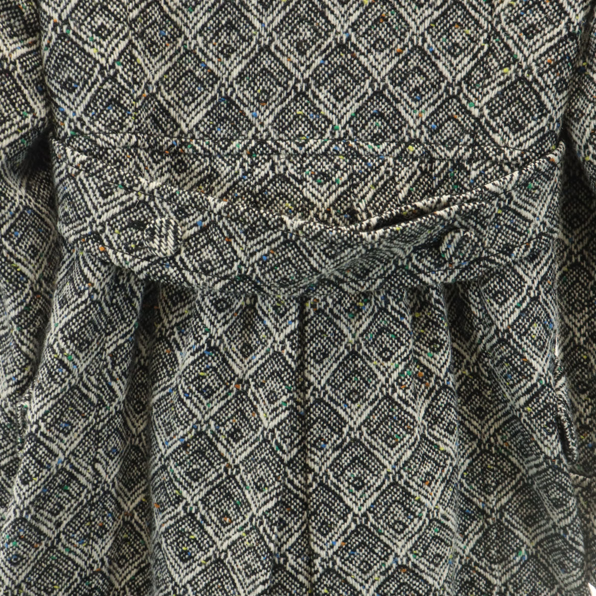 SEE BY CHLOE シーバイクロエ 総柄 ツイード チェスターコート 38 ホワイト レディース