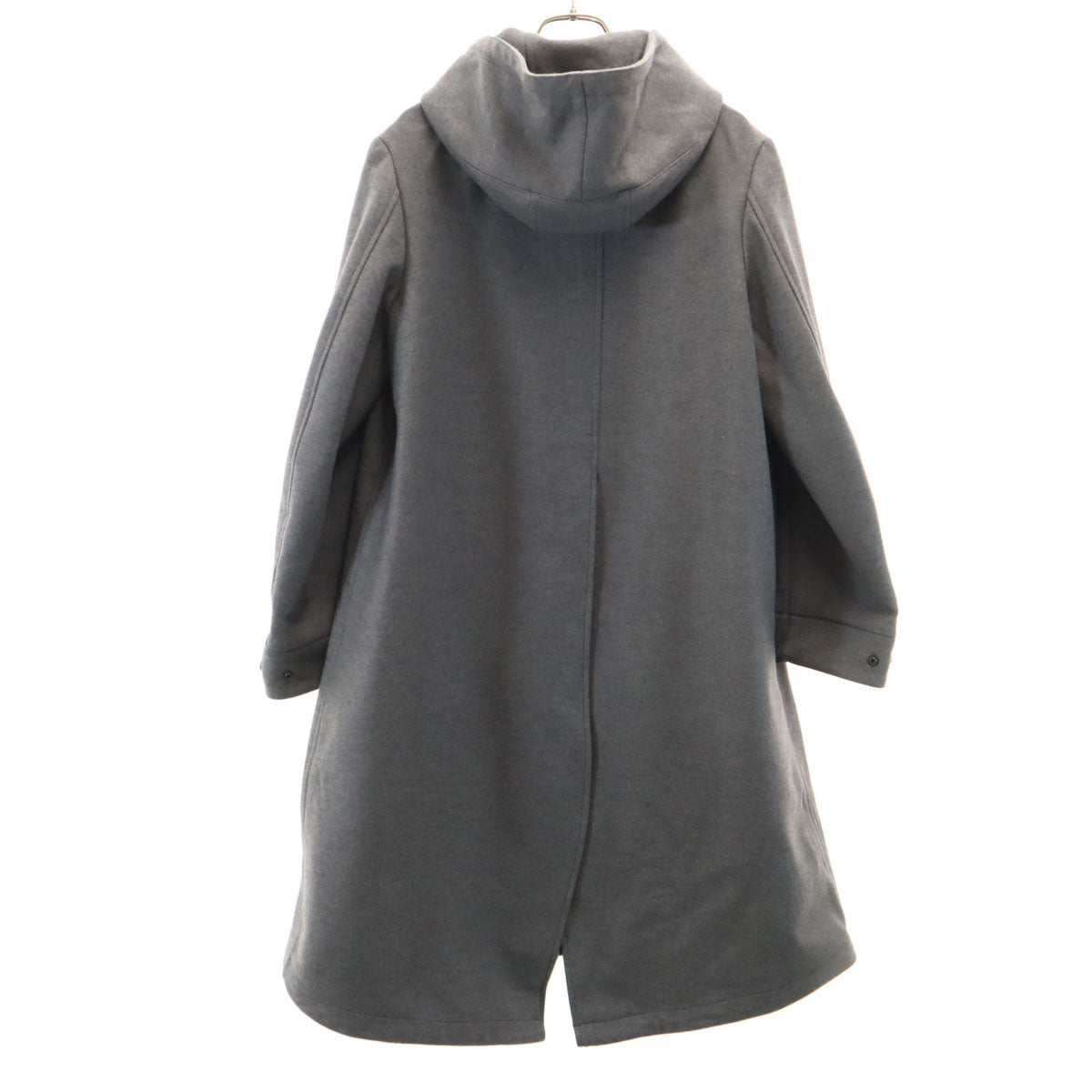 美品 THE RERACS ザリラクス 19FW 日本製 フーデッド ウールコート 36 グレー レディース