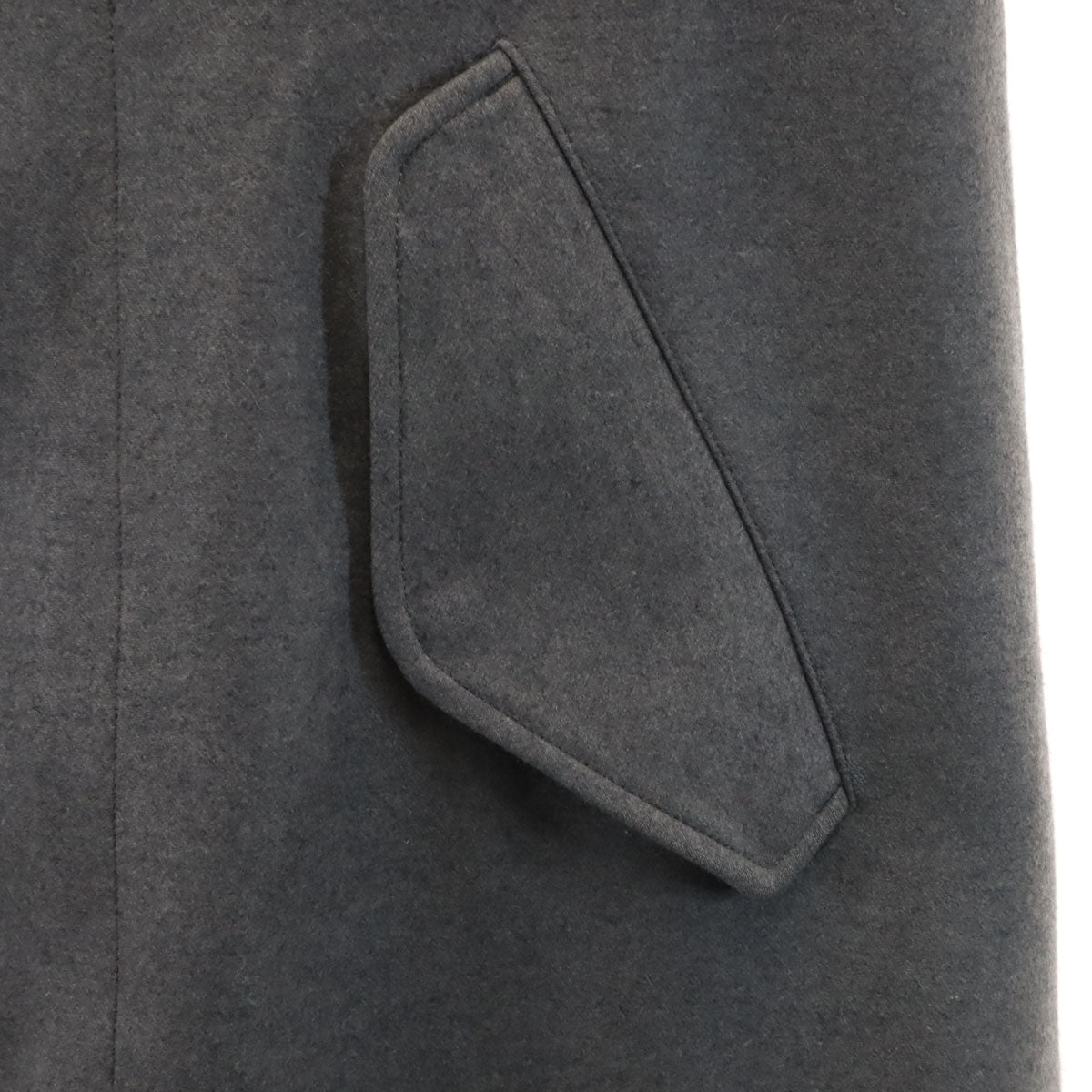 美品 THE RERACS ザリラクス 19FW 日本製 フーデッド ウールコート 36 グレー レディース