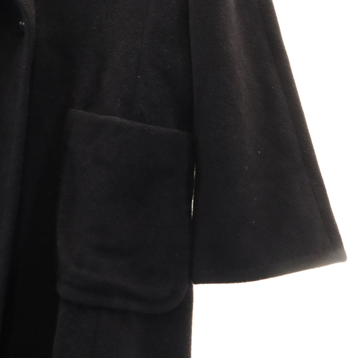 MAX MARA マックスマーラ イタリア製 ウールブレンド ウールコート 38 ブラック レディース