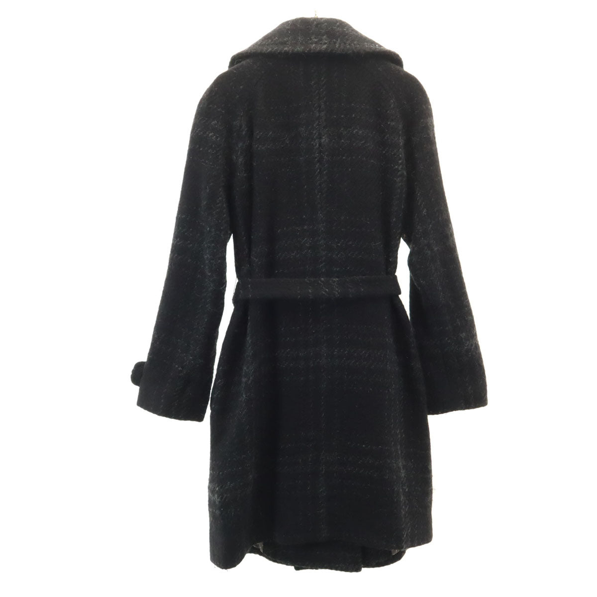 LANVIN en Bleu ランバンオンブルー ウールコート 38 ブラック レディース