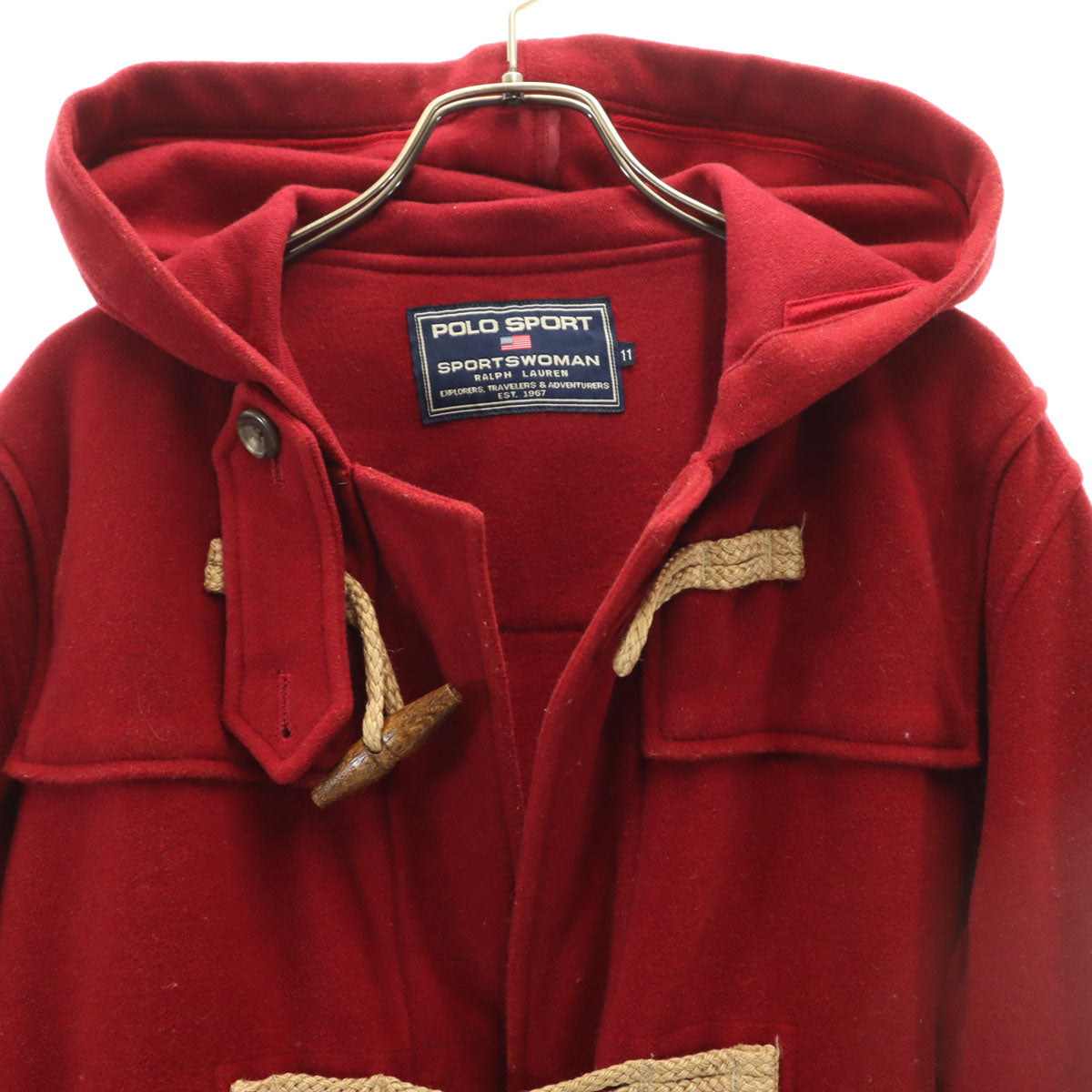 POLO SPORT RALPH LAUREN ポロスポーツラルフローレン ダッフルコート 11 レッド レディース