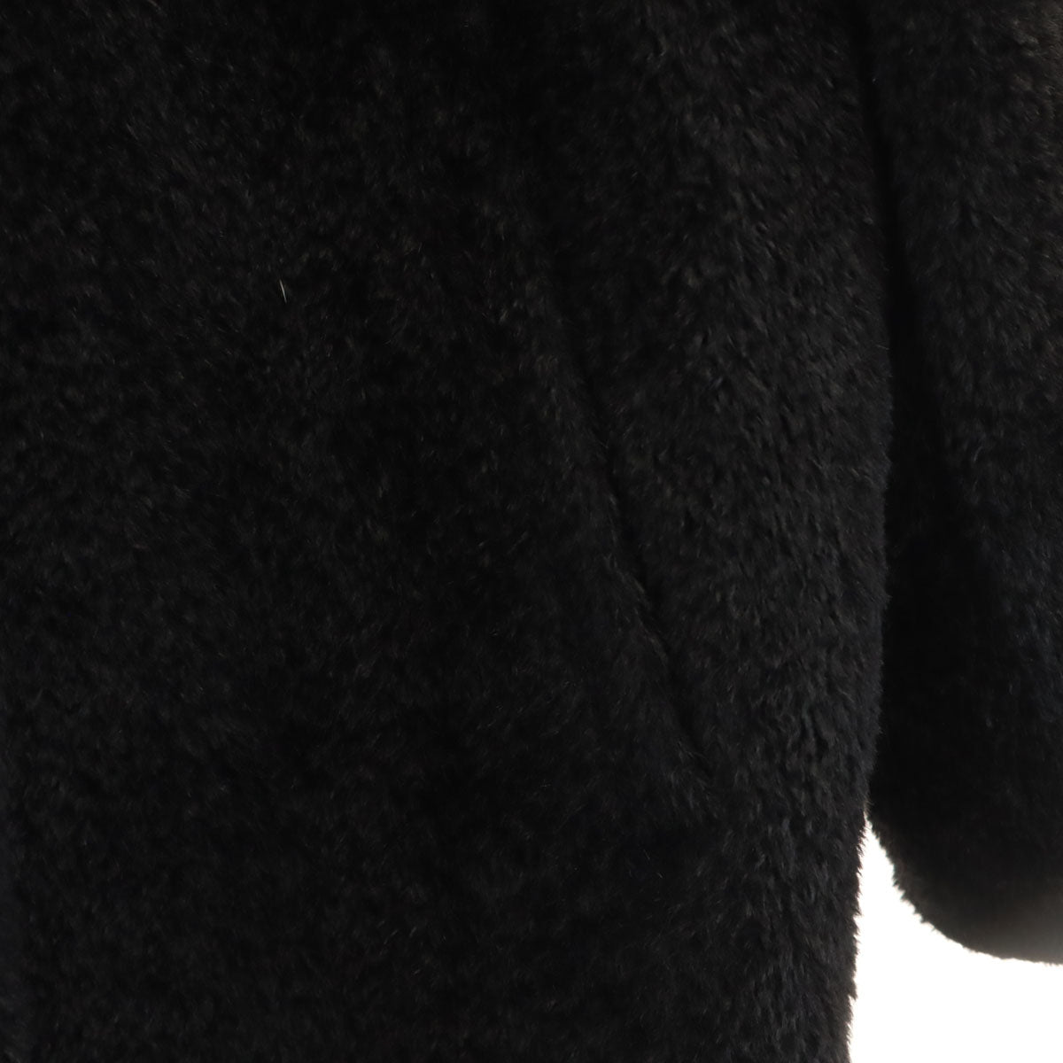 MAX MARA マックスマーラ アルパカブレンド コート 40 ブラック レディース