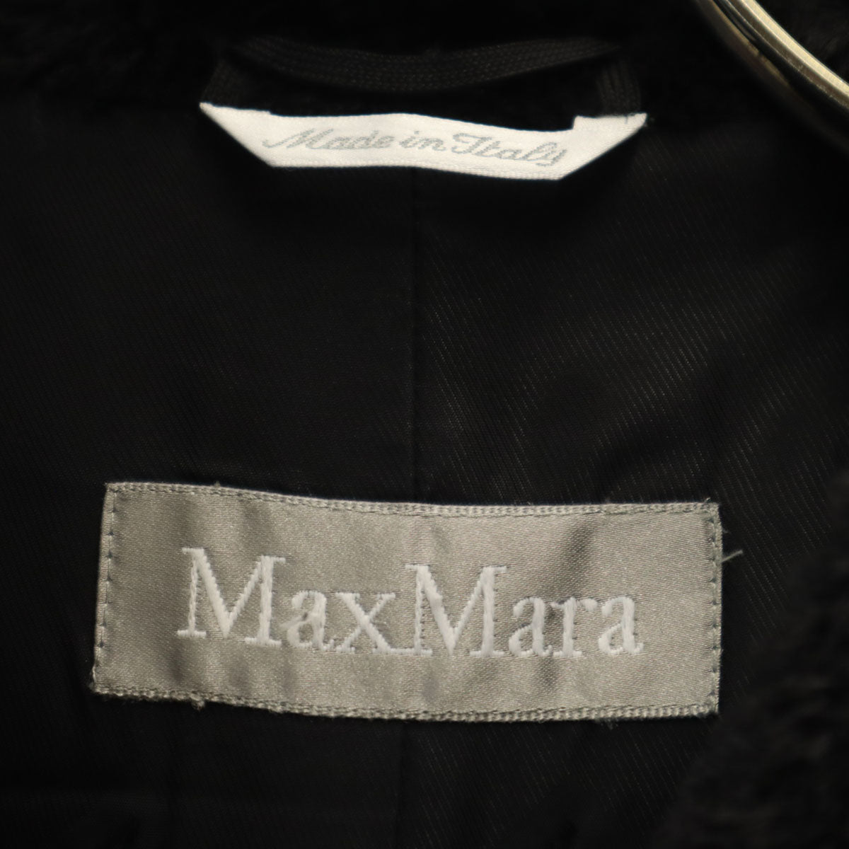 MAX MARA マックスマーラ アルパカブレンド コート 40 ブラック レディース