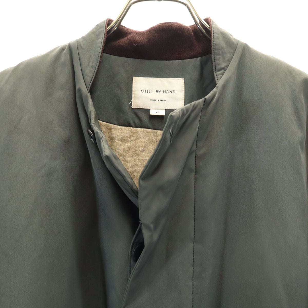 STILL BY HAND スティルバイハンド 日本製 中綿コート 4R カーキ メンズ