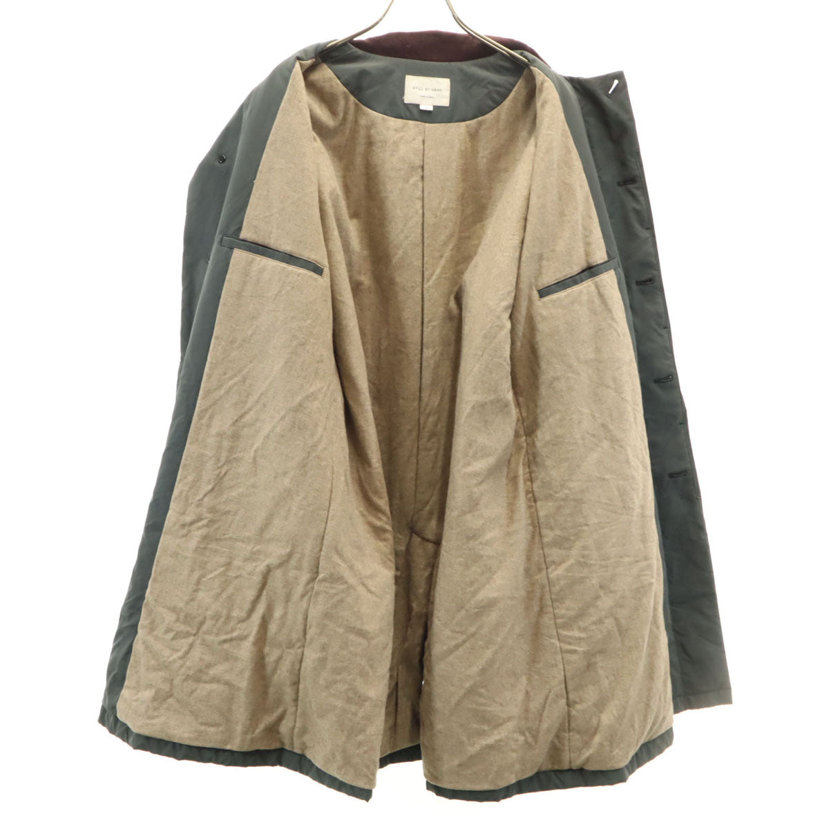 STILL BY HAND スティルバイハンド 日本製 中綿コート 4R カーキ メンズ