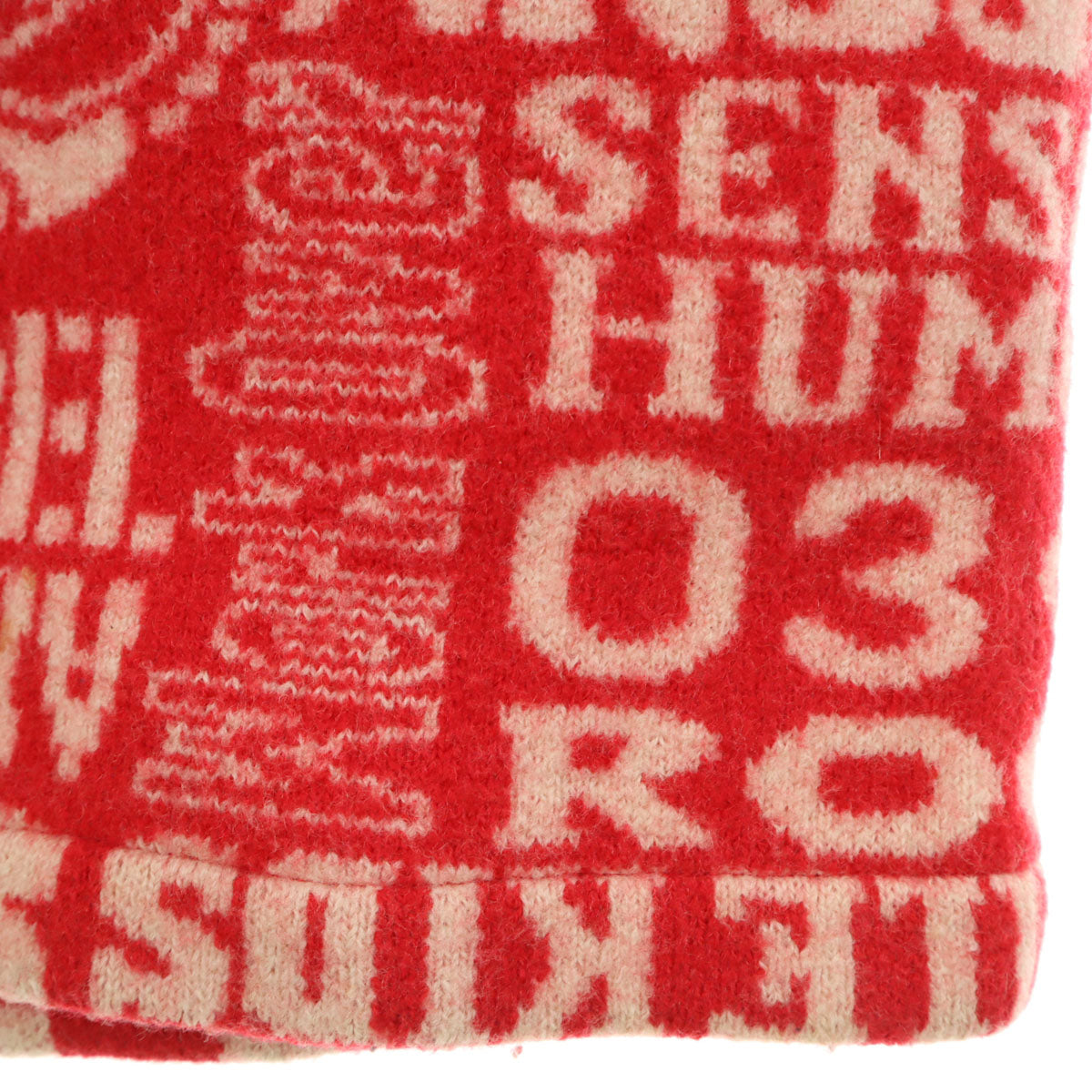 HYSTERIC GLAMOUR ヒステリックグラマー ウール 総柄 ダッフルコート 140 レッド キッズ