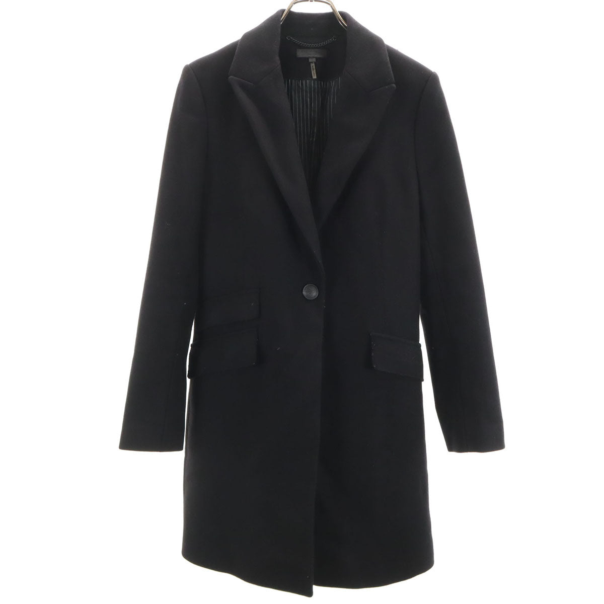 rag&bone NEW YORK ラグアンドボーン ニューヨーク ポルトガル製 ウールブレンド コート S ブラック レディース