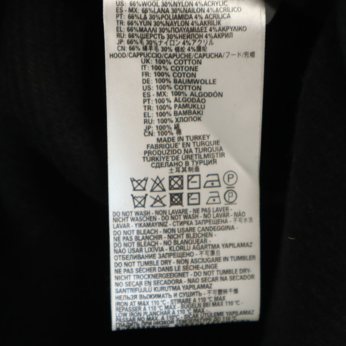 DIESEL ディーゼル ウールブレンド チェック コート M ブラック メンズ