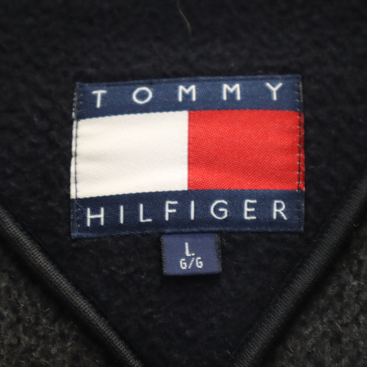 TOMMY HILFIGER トミーヒルフィガー メルトン ダッフルコート L ネイビー メンズ