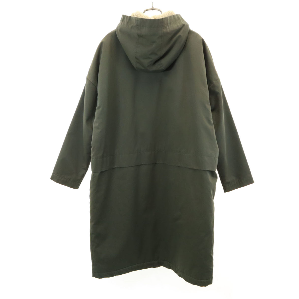 LENER レネール フランス製 フーデッド コート 38 カーキ 裏ボア レディース