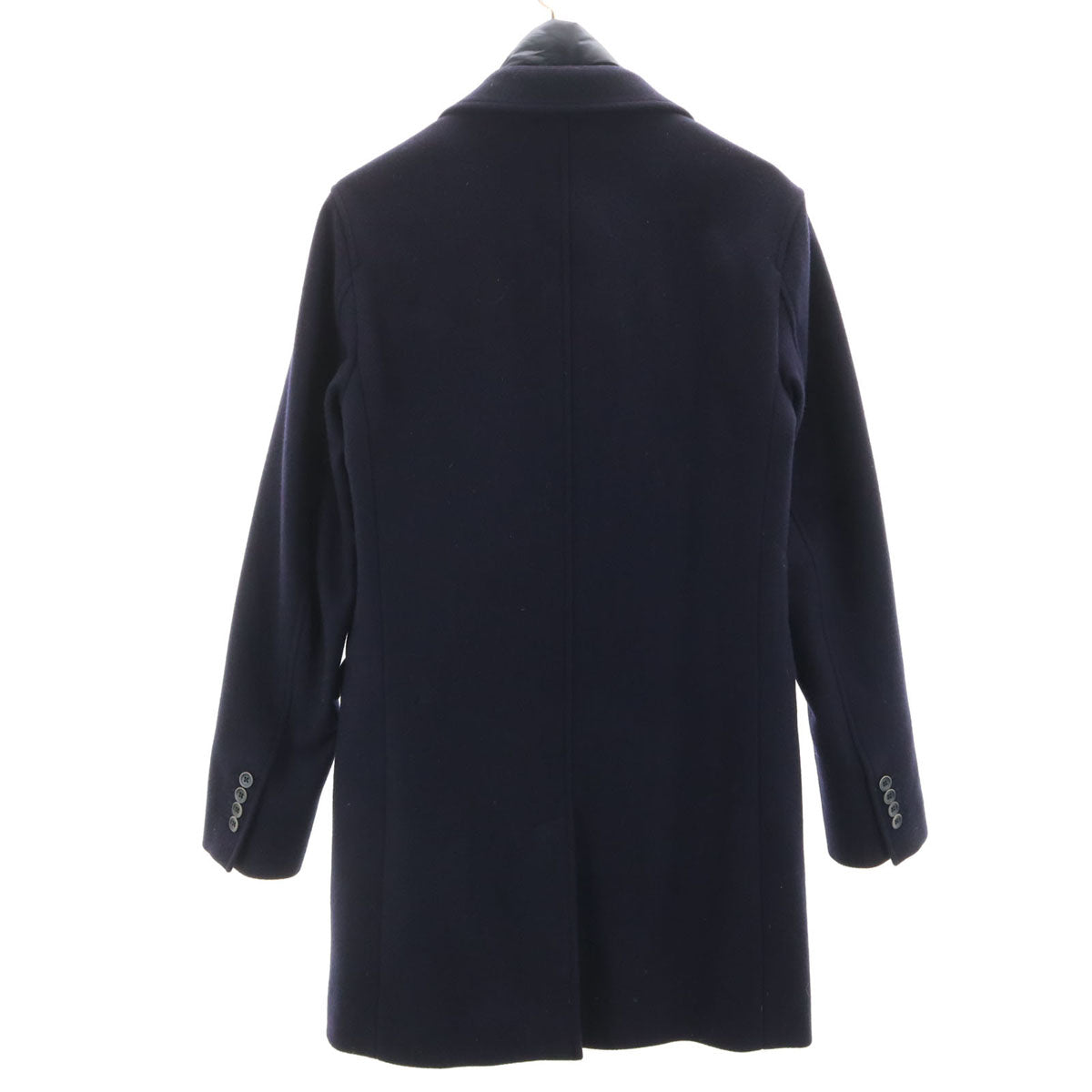 Herno ヘルノ イタリア製 チェスターコート 44 ネイビー 中綿 メンズ