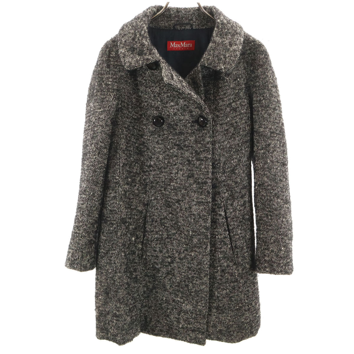 Max Mara Studio マックスマーラ ストゥディオ ウールコート 36 グレージュ系 レディース