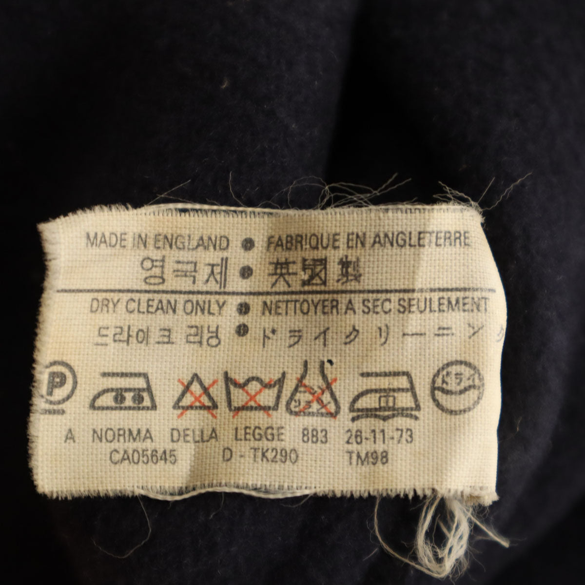 Gloverall グローバーオール 英国製 ウールブレンド ダッフルコート M ネイビー メンズ