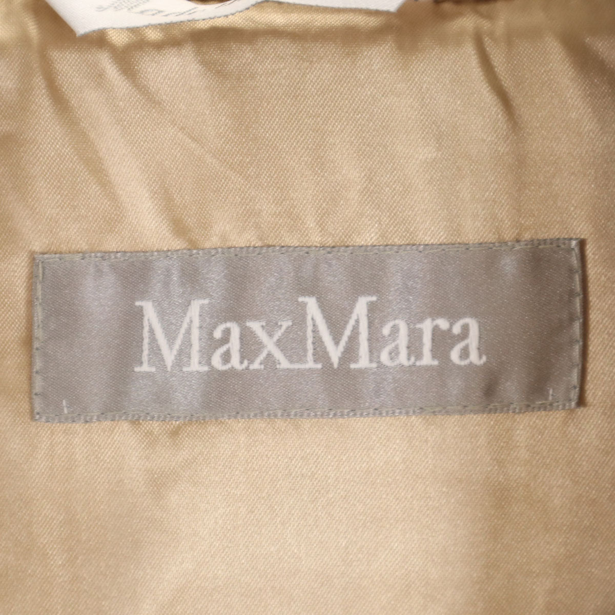 MAX MARA マックスマーラ イタリア製 ウールコート 40 ベージュ レディース