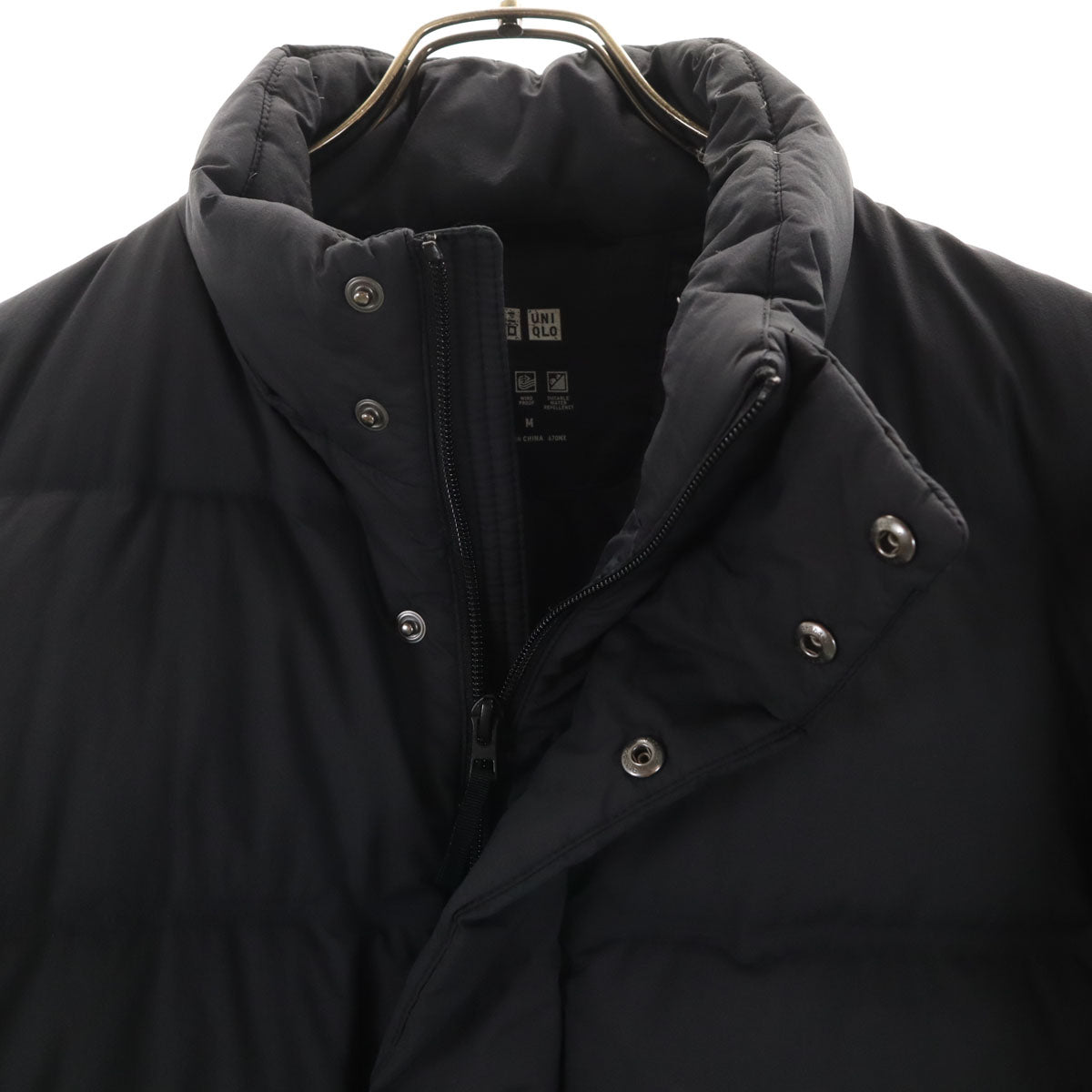UNIQLO ユニクロ シームレス ダウンコート M ブラック メンズ