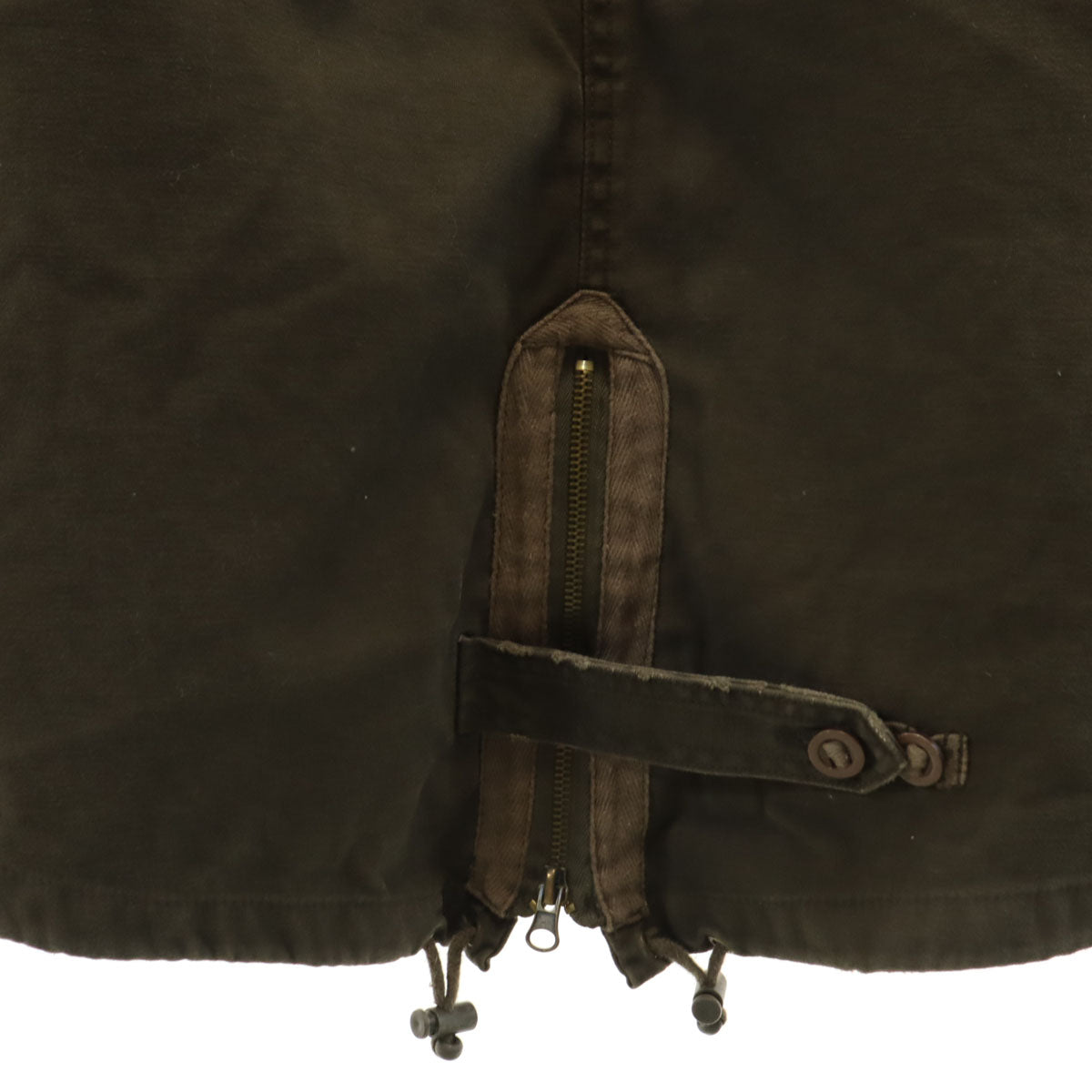 GAUDI ガウディ モッズコート L ブラウン 中綿ライナー ハンガー付き メンズ