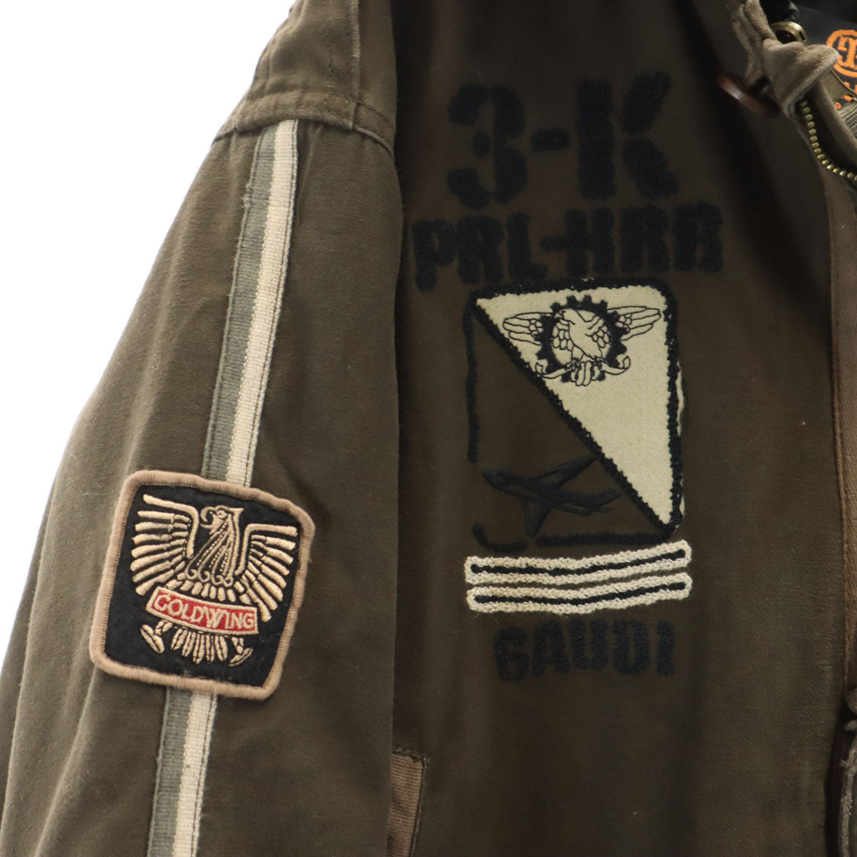 GAUDI ガウディ モッズコート L ブラウン 中綿ライナー ハンガー付き メンズ