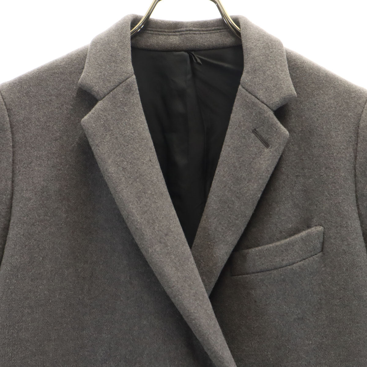 THE RERACS ザリラクス 日本製 チェスターコート 36 グレー レディース