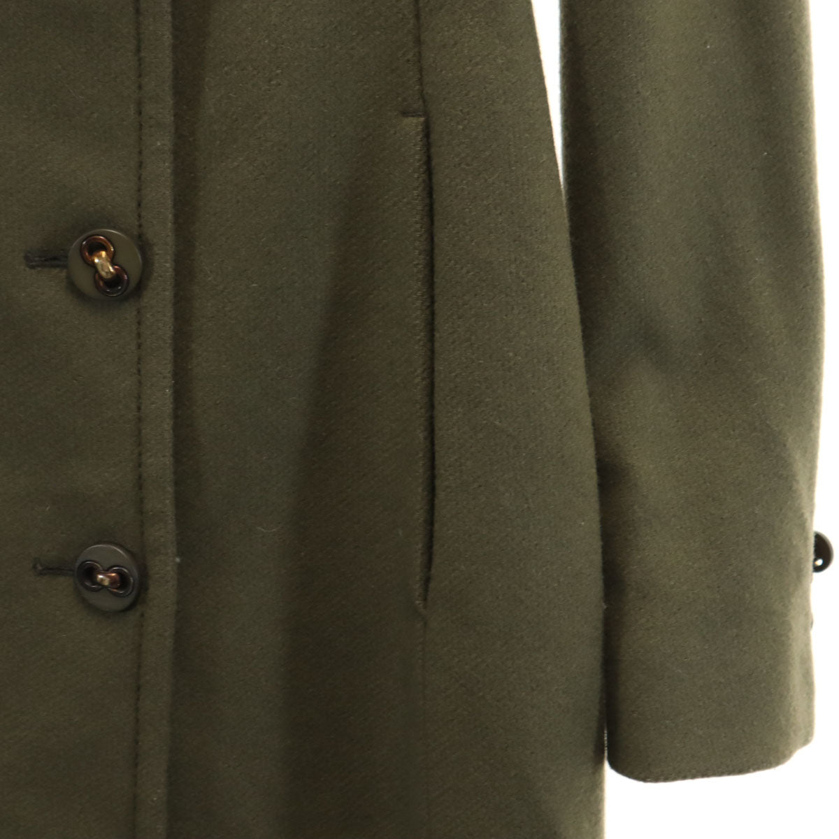MAX&CO マックスアンドコー ダブルブレスト ウールコート 38 オリーブ レディース