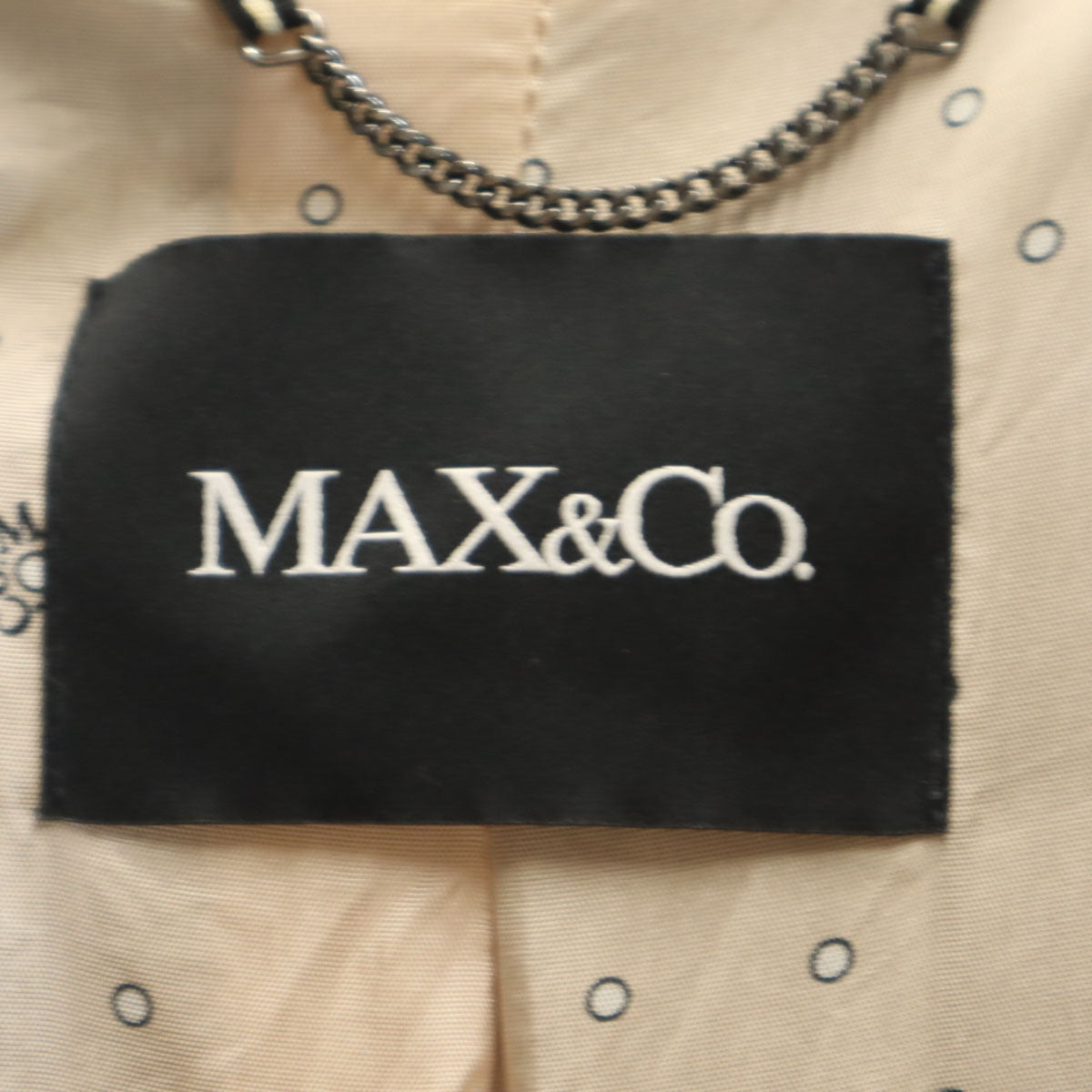 MAX&CO マックスアンドコー ダブルブレスト ウールコート 38 オリーブ レディース