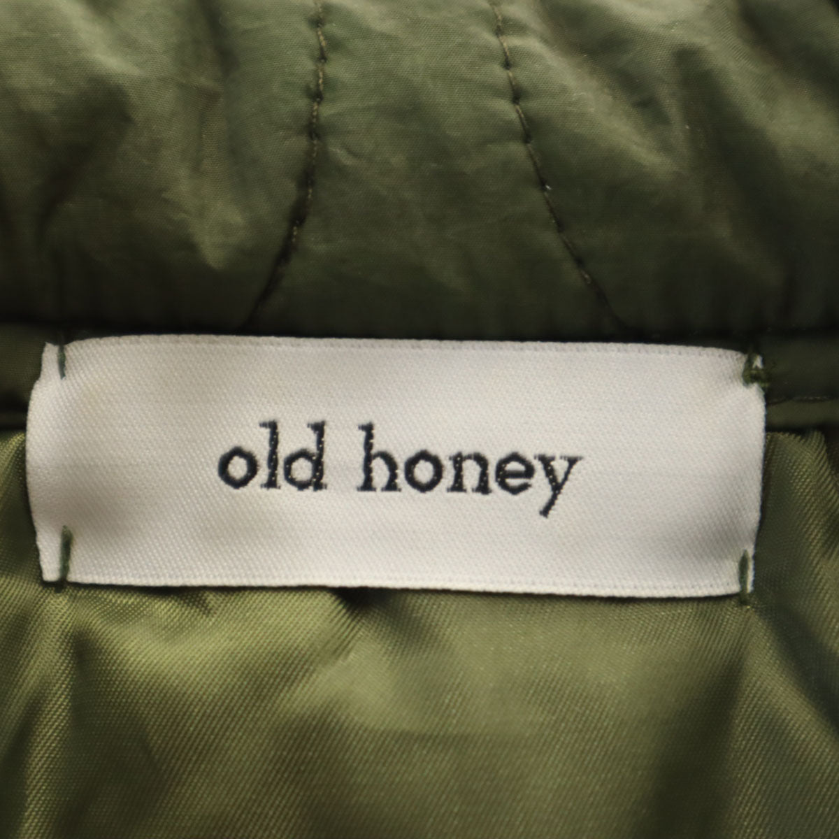 OLD HONEY オールドハニー 日本製 キルティングコート カーキ 中綿 レディース
