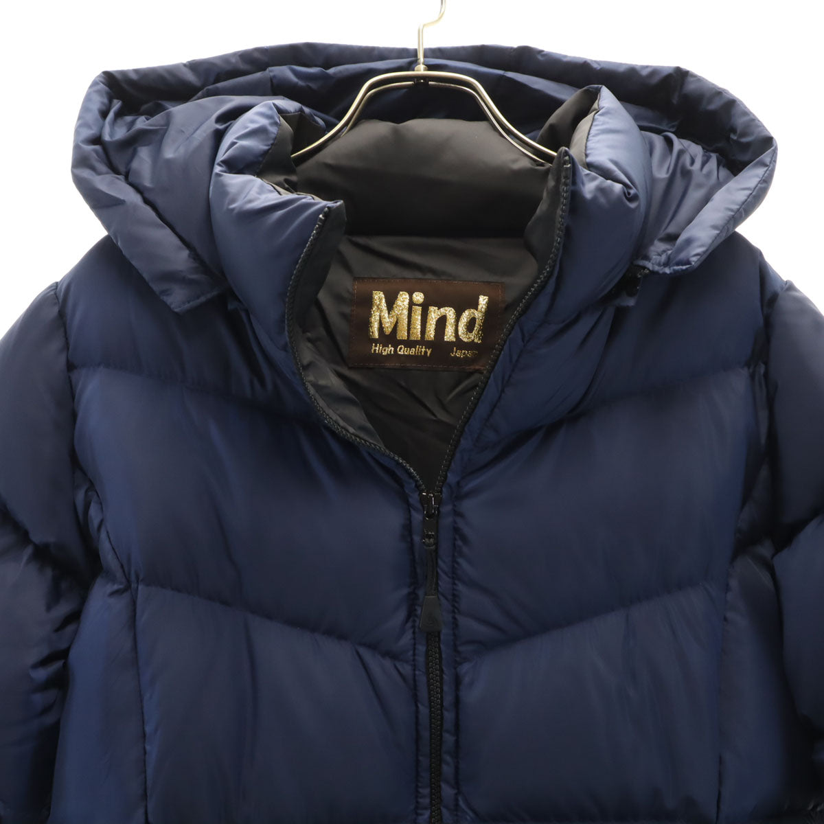Mind マインド 日本製 ダウンコート M ネイビー レディース