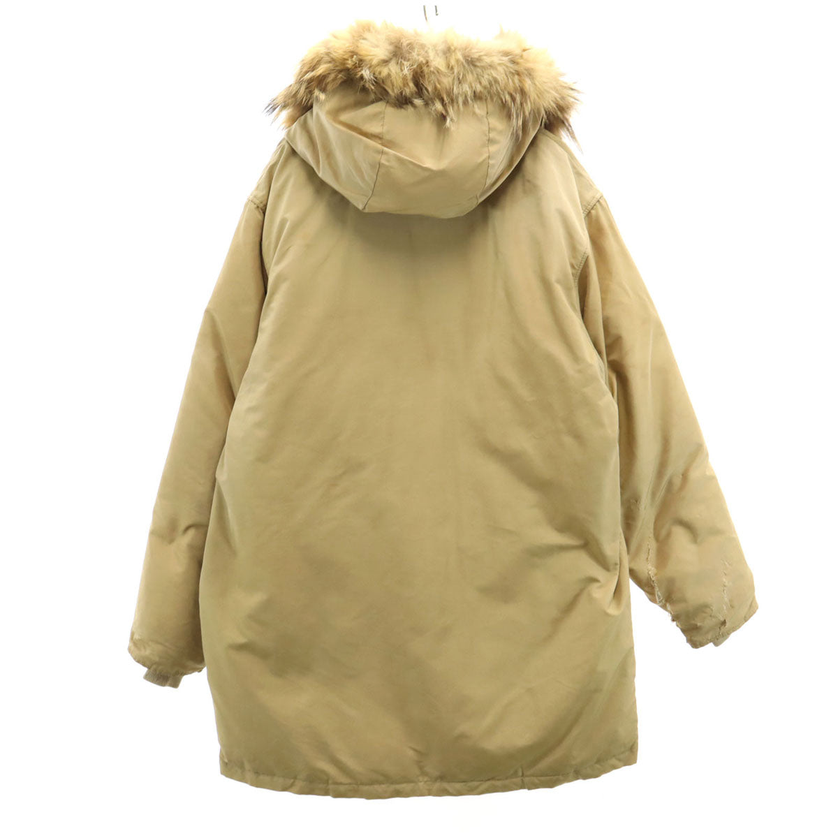 WOOLRICH ウールリッチ 80s USA製 紺タグ ヴィンテージ ダウンジャケット ベージュ メンズ